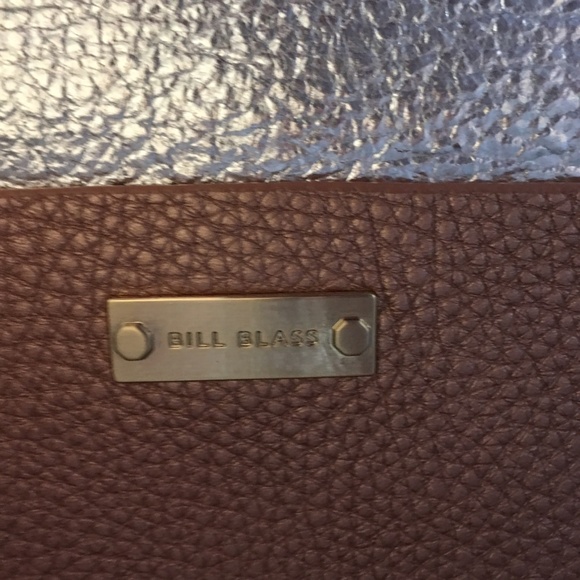 Bill Blass Envelope Clutch Bag Bronze/Silver - Picture 5 of 6